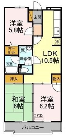 第7パールメゾン椎名の物件間取画像